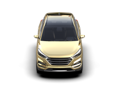 beyaz arkaplanda modern araba