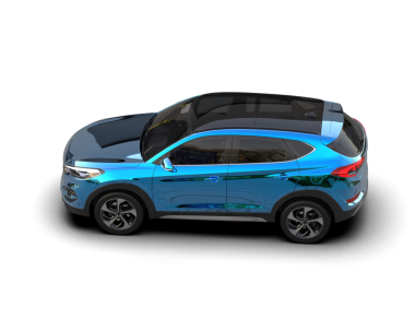 Bir markanın 3 boyutlu çizimi - daha az jenerik SUv beyaz bir arkaplanda izole edildi