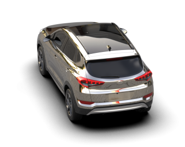 araba beyaz arkaplanda izole edildi.