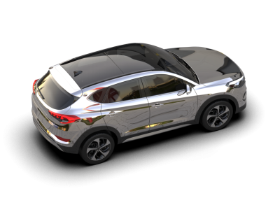 araba beyaz arkaplanda izole edildi