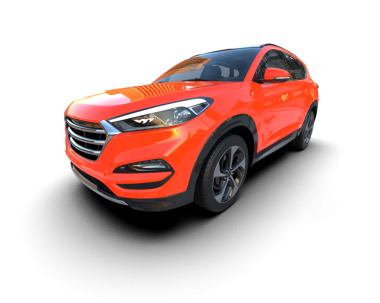 kırmızı araba modern SUV beyaz arka planda izole edildi