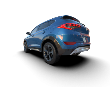 Siyah arka planı olan bir araba. 3d illüstrasyon