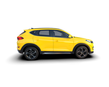 sarı modern araba - ön manzara, arka manzara