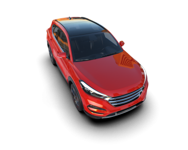 beyaz arka planda kırmızı modern araba