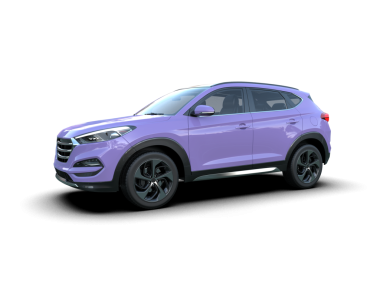 Beyaz arka planda izole edilmiş gerçekçi bir araba