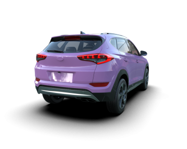 Pembe arka planı olan araba.