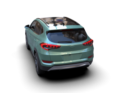 Stüdyo ortamında daha az jenerik bir SUV 'un 3 boyutlu görüntüsü.