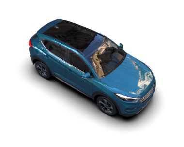 Siyah arka planda mavi araba