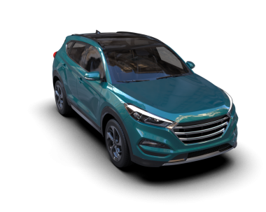 Modern araba beyaz arka planda izole edilmiş. 3d illüstrasyon