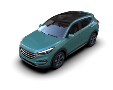 Modern araba arka planda izole edilmiş. 3D görüntüleme - illüstrasyon