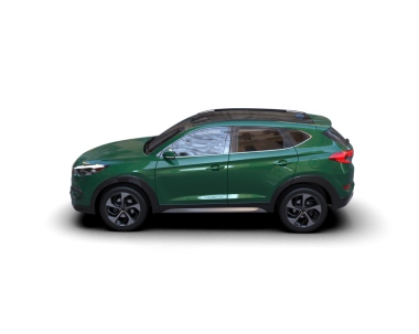 Modern SUV arabası beyaz arka planda izole edilmiş. 3d oluşturma