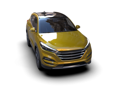 Siyah arka planda modern araba