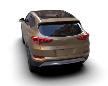 3 boyutlu markalı, daha az genel bir pikap araba.