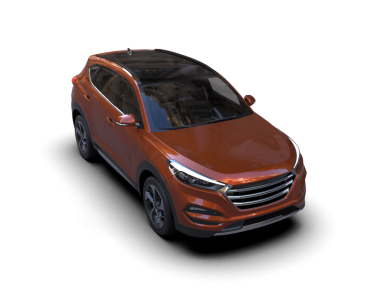 Bir markanın 3 boyutlu tasarımı - beyaz arka planda izole edilmiş araba