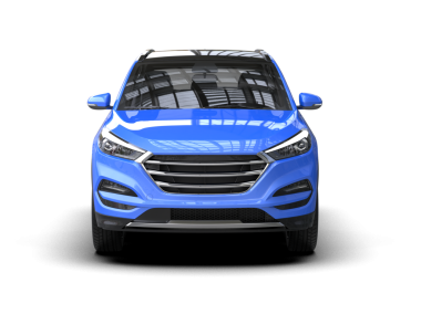 Modern araba arka planda izole edilmiş. 3D görüntüleme - illüstrasyon