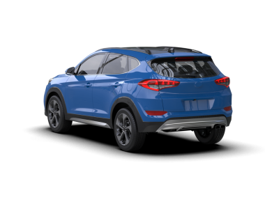 Beyaz arkaplandaki araba