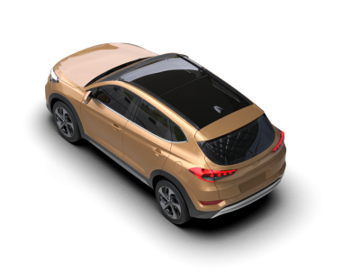 Araba modern, beyaz arka planda. 3d oluşturma