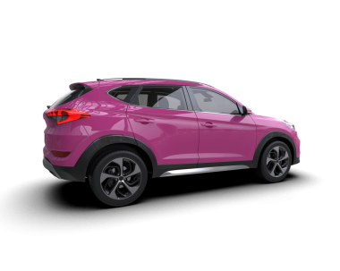 Pembe cip beyaz arka planda izole edilmiş. 3D görüntüleme - illüstrasyon