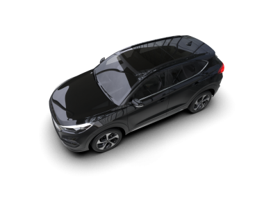 Siyah araba beyaz arkaplanda izole edildi