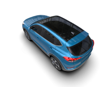 Beyaz arka planda bir araba. 3d oluşturma.