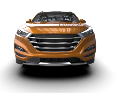 Arka planda bir araba. 3 Boyutlu Hazırlama.