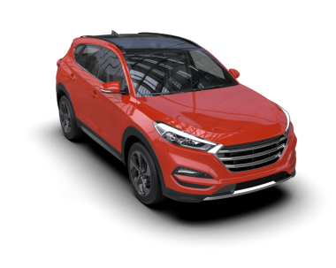 Modern kırmızı jipin gerçekçi 3 boyutlu görüntülemesi