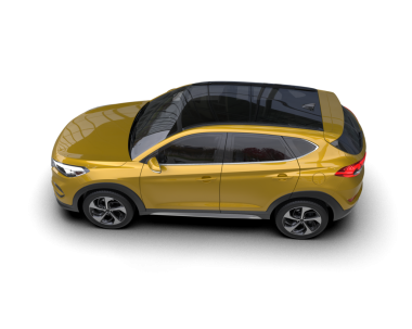 Modern SUV arka planda izole edildi. 3D görüntüleme - illüstrasyon.