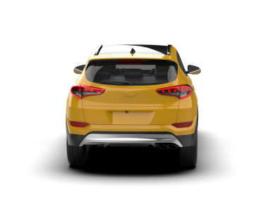 Araba manzaralı. Beyaz arkaplanda 3 boyutlu görüntüleme izole edildi