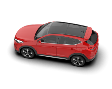 modern kırmızı elektrikli cip beyazda izole edildi