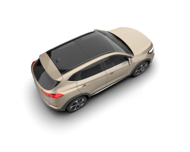 modern araba beyaz arka planda izole edildi. 3 boyutlu çizim - illüstrasyon