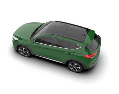 Araç beyaz, 3 boyutlu görüntüleme