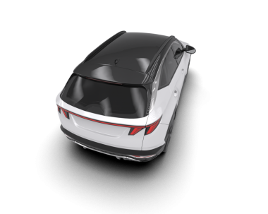 Beyaz arka planda modern elektrikli araba. 3d oluşturma