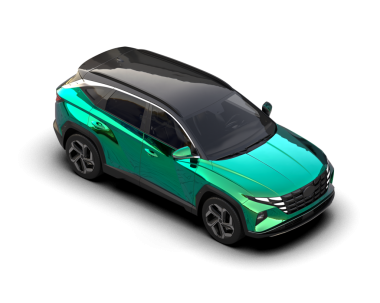 Araba modern şehir. 3d oluşturma