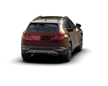 Karanlık bir stüdyoda 3 boyutlu bir araba.