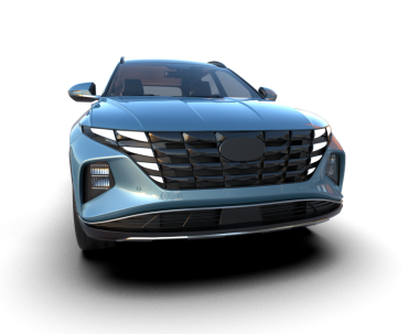 Modern araba arka planda izole edilmiş. 3d oluşturma.