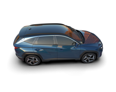 modern SUv beyaz bir arkaplanda izole edilmiş 3 boyutlu görüntüleme