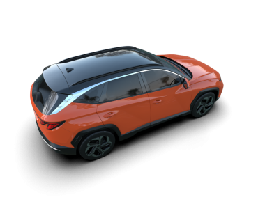 Stüdyo ortamında markasız bir SUV 'un 3 boyutlu çizimi