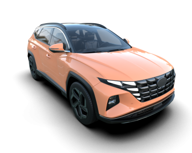 Yepyeni bir cipin 3 boyutlu görüntüsü beyaz arkaplanda izole edilmiş, 3 boyutlu.