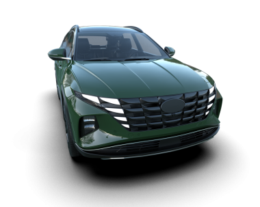 Stüdyo ortamında markasız bir SUV 'un 3 boyutlu çizimi