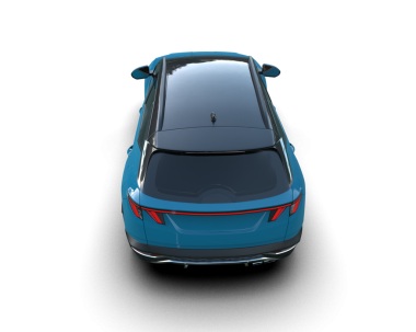 araba siyah arkaplanda izole edildi