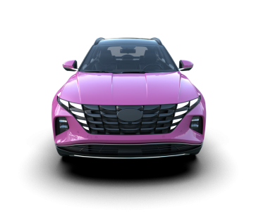 mor modern araba beyaz zemin üzerinde izole edilmiş 3 boyutlu