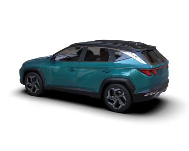 beyaz arka planda modern araba 3 boyutlu görüntüleme