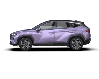 Pembe araba beyaz arka planda izole edilmiş, 3 boyutlu.