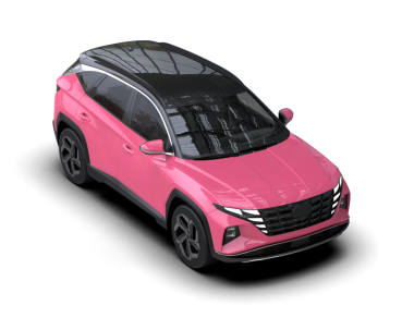 modern pembe araba beyaz arka planda izole edilmiş