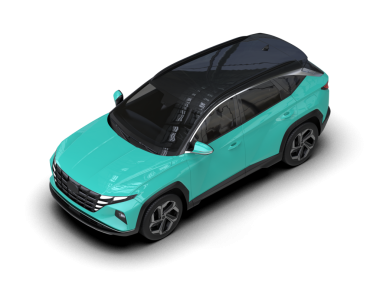 Modern arabanın gerçekçi 3 boyutlu görüntüsü