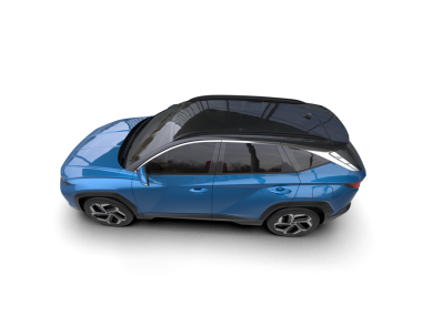 SUv beyaz arkaplanda izole edildi