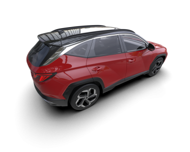 Siyah arabanın 3 boyutlu resmi