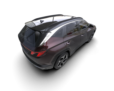 modern siyah araba gri arka planda izole edildi