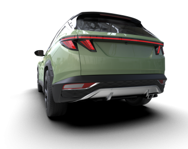 siyah arkaplanda araba kenarı görünümü