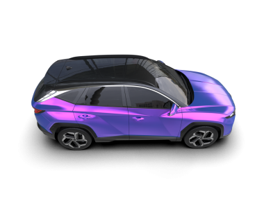 beyaz arka planda modern elektrikli araba